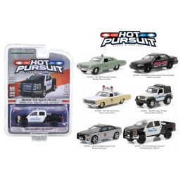 Hot Pursuit Series 18, 6pc Diecast Car Set 1/64 Diecast Model Cars by Greenlight