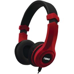 Naxa Red Metro Stereo Headphones NAXE954RED