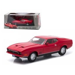 1971 Ford Mustang Mach 1 Red Greenlight Exclusive 1/43 Diecast Model Car by Greenlight