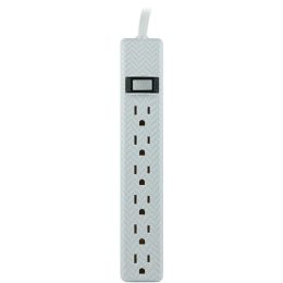 Jasco 6-outlet Patterned Power Strip, 4ft Cord JAS26601