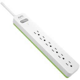 Apc By Schneider Electric 6-outlet Surgearrest Surge Protector, 6ft Cord (white) APNPE66W