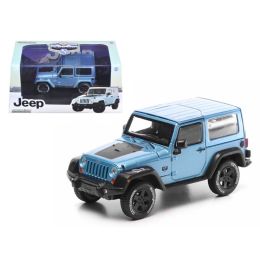 2012 Jeep Wrangler Rubicon Arctic Special Edition Blue With Case Limited Edition 1 of 2520 Produced Worldwide 1/43 Diecast Model Car by Greenlight