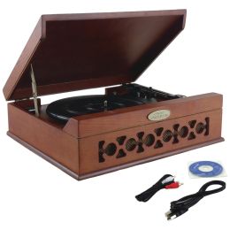 Pyle Home Vintage-style Bluetooth Turntable Speaker System PYRPVNTT6UMRBT