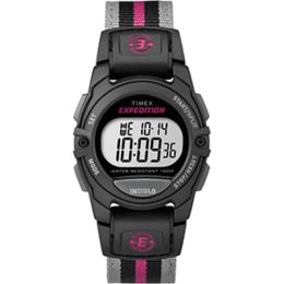 Timex ExpeditionÂ® Mid-Size Striped Watch - Pink/Gray