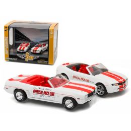 1969 Chevrolet Camaro Convertible & 2011 Chevrolet Camaro SS Indianapolis Indy 500 Pace Cars Set of 2 1/64 Diecast Model Cars by Greenlight