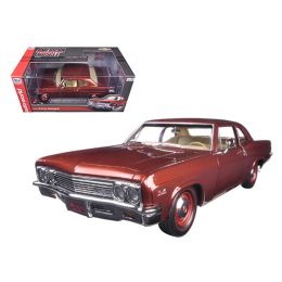 1966 Chevrolet Biscayne Coupe Bronze Limited Edition to 1002pc 1/18 Diecast Model Car by Autoworld