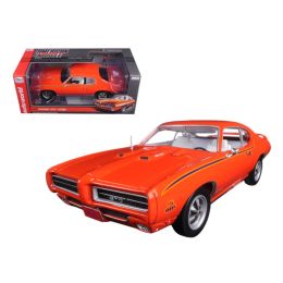 1969 Pontiac GTO Judge Orange Limited Edition to 1002pc 1/18 Diecast Car Model by Autoworld