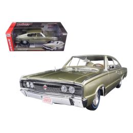 1966 Dodge Charger Hemi 426 Citron Gold Metallic 50th Anniversary Limited Edition to 1002pcs 1/18 Diecast Model Car by Autoworld