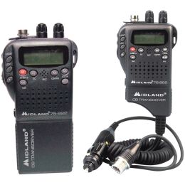 Midland Handheld 40-channel Cb Radio With Weather And All-hazard Monitor & Mobile Adapter MDL75822