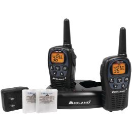 Midland 26-mile Gmrs Radio Pair Pack With Drop-in Charger & Rechargeable Batteries MDLLXT560VP3