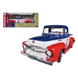 1956 Ford Pick-up Truck F-100 Pepsi Cola Limited to 1250 pc Worldwide 1/18 Diecast Model Car by Autoworld