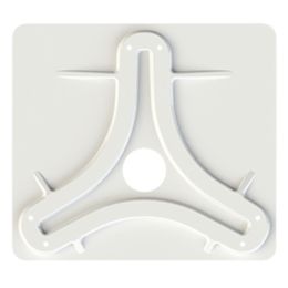 KING Jackâ„¢/Omni Antenna Mounting Plate - White