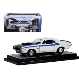 1970 Dodge Challenger T/A 340 Six Pack Pearl White 75th Mopar Anniversary 1/24 Diecast Model Car by M2 Machines