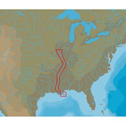 C-MAP NT+ NA-C051 Lower Mississippi River - FP-Card Format