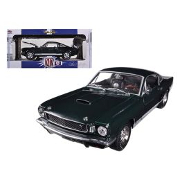 1966 Ford Shelby Mustang GT350S \Factory Supercharged\ Ivy Green Metallic 1/24 Diecast Car Model by M2 Machines