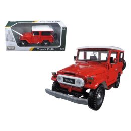 Toyota FJ40 Red 1/24 Diecast Model Car by Motormax