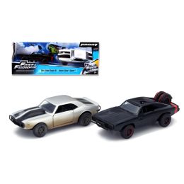 Dom\s 1970 Dodge Charger R/T Off Road and Roman\s Chevrolet Camaro Z/28 \Fast & Furious 7\ Movie Set of 2 Cars 1/32 Diecast Model Cars by Jada