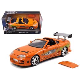 Brian\s Toyota Supra Orange \Fast & Furious\ Movie 1/24 Diecast Model Car by Jada