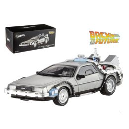 Delorean DMC-12 Back To The Future Time Machine With Mr. Fusion 1/43 Diecast Model Car by Hotwheels