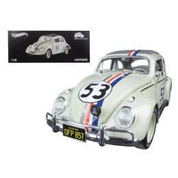 1963 Volkswagen Beetle Herbie Goes to Monte Carlo #53 Elite Edition 1/18 Diecast Model Car by Hotwheels