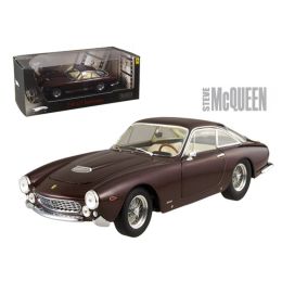 Ferrari 250 GT Berlinetta Steve Mcqueen Car Burgundy Elite Edition 1/18 Diecast Model Car by Hotwheels