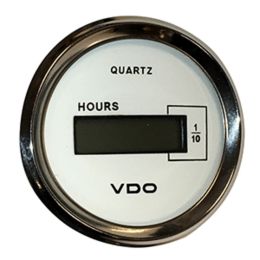 VDO Allentare White DC Hourmeter LCD Gauge - 52mm - 10-32V