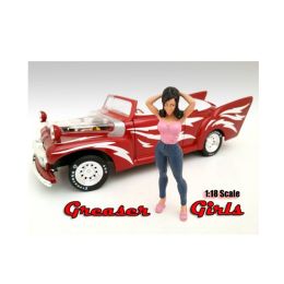 Greaser Girl Maribel Figure For 1:18 Scale Model Cars by American Diorama