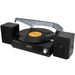 Boytone BT-14TBB-SP 3 Speed Stereo 33/45/78 RPM Turntable with 2 detachable Speakers
