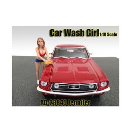 Car Wash Girl Jennifer Figure For 1:18 Scale Models by American Diorama