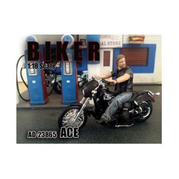Biker Ace Figure For 1:18 Scale Models by American Diorama