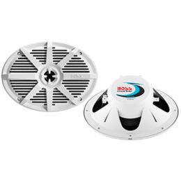 Boss Audio MR692W 6 x 9 2-Way 350W Marine Full Range Speaker - White - Pair