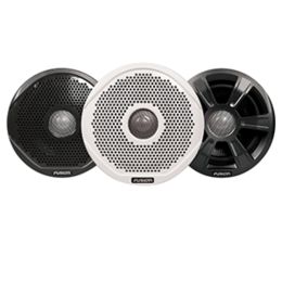 FUSION FR7022 7 Round 2-Way IPX65 Marine Speakers - 260W - Pair with 3 Speaker Grilles Provided - *Case of 6 Pairs*