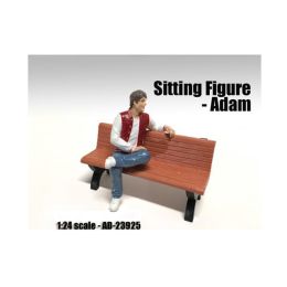 Sitting Figure Adam For 1:24 Scale Models by American Diorama