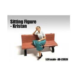 Sitting Figure Kristan For 1:24 Scale Models by American Diorama