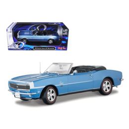 1968 Chevrolet Camaro Convertible Blue 1/18 Diecast Model Car by Maisto