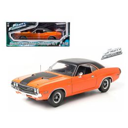 1970 Darden\s Dodge Challenger R/T Orange \Fast & Furious\ Movie 1/18 Diecast Model Car by Greenlight