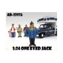 One Eyed Jack \Trailer Park\ Figure For 1:24 Diecast Model Cars by American Diorama
