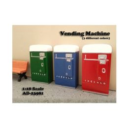 1 Piece Vending Machine Accessory Diorama Green For 1:18 Scale Models by American Diorama