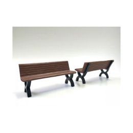 Bench Accessory 2 Pieces Set for 1:18 Scale Models by American Diorama