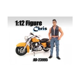Biker Chris Figure For 1:12 Scale Motorcycles by American Diorama