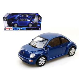 Volkswagen New Beetle Blue 1/18 Diecast Model Car by Maisto