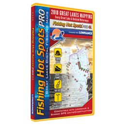 Fishing Hot Spots PRO GL - 2018 Digital Map & Fishing Chip f/Lowrance & Simrad Units - Great Lakes