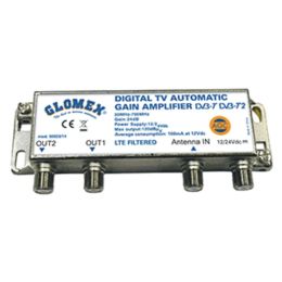 Glomex Auto Gain Control Amp - 12/24VDC f/2 TV Outputs