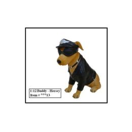 Biker\s Dog \Buddy Hersey\ Figure For 1:12 Models by American Diorama