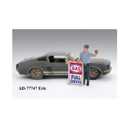 Gas Station Attendant Eric For 1:24 Diecast Model Cars by American Diorama