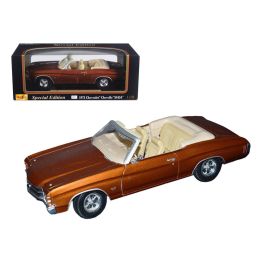 1971 Chevrolet Chevelle SS 454 Convertible Brown 1/18 Diecast by Maisto