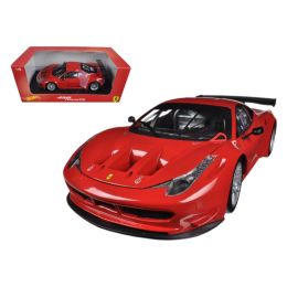 Ferrari 458 Italia GT2 Rosso Corsa Red 1/18 Diecast Car Model by Hotwheels