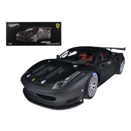 Ferrari 458 Italia GT2 Matt Black Elite Edition 1/18 Diecast Car Model by Hotwheels