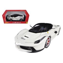 Ferrari Laferrari F70 Hybrid White 1/18 Diecast Car Model by Hotwheels