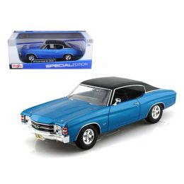 1971 Chevrolet Chevelle SS 454 Blue 1/18 Diecast Model Car by Maisto